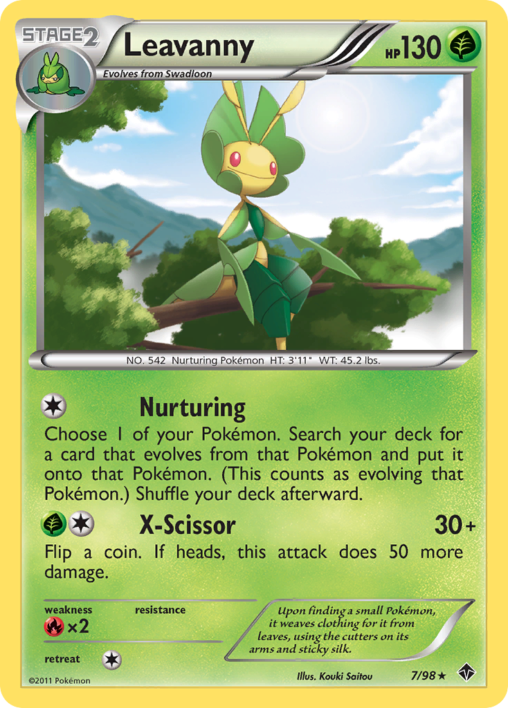 Leavanny (7/98) - Emerging Powers Pokémon Card