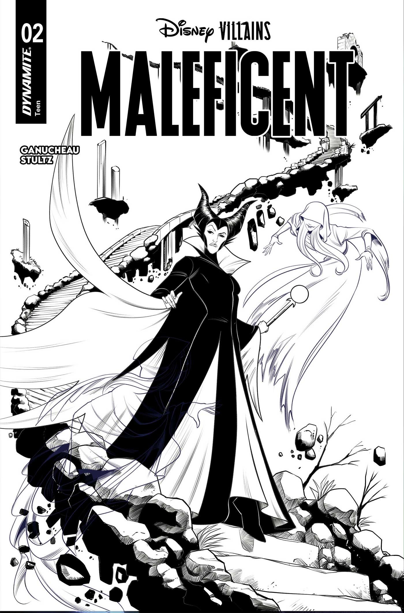 Disney Villains Maleficent #2 (Cvr I Inc 1:5 Robert Quinn Line Art Foc Bonus Variant) Comic