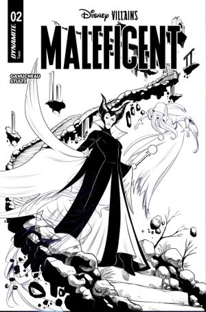 Disney Villains Maleficent #2 (Cvr I Inc 1:5 Robert Quinn Line Art Foc Bonus Variant)