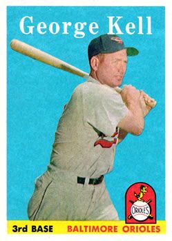 George Kell 1958 Topps #40 Sports Card