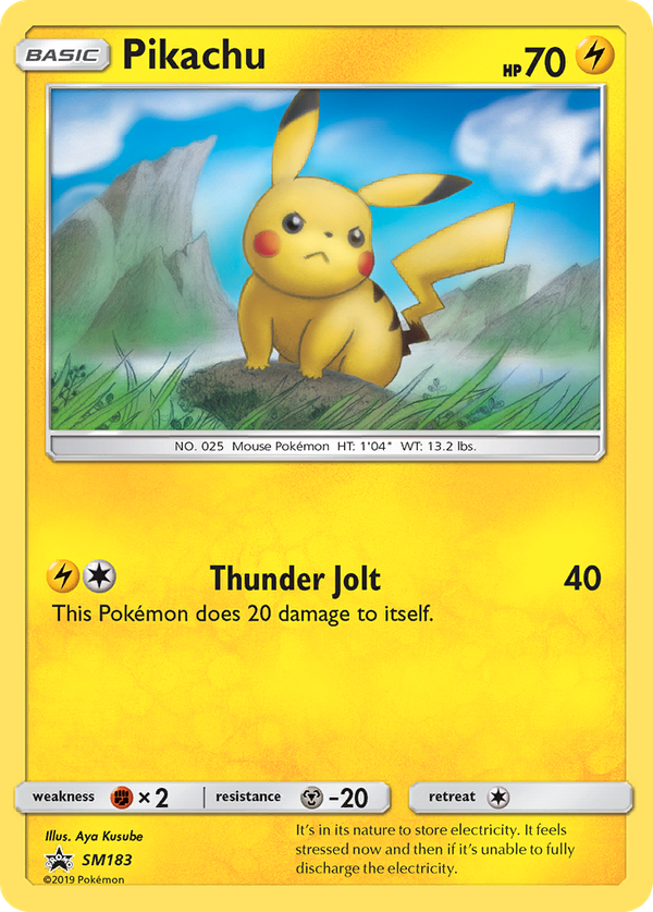 Pikachu (SM183) - SM Black Star Promos