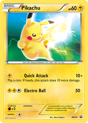 Pikachu (BW54) - BW Black Star Promos