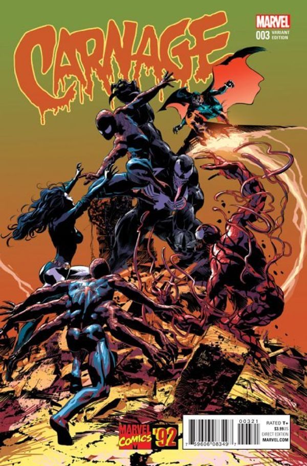 Carnage #3 (Deodato Marvel 92 Variant)