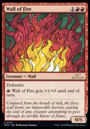 Wall of Fire (Magic 30th Anniversary Edition) Trading Card