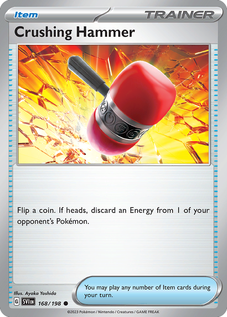 Crushing Hammer (168/198) - Scarlet & Violet Pokémon Card