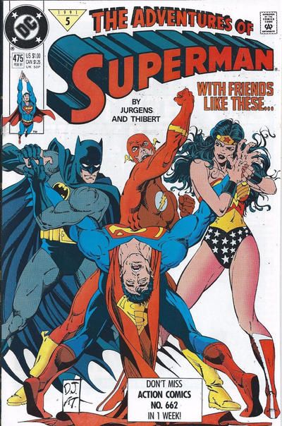 Adventures of Superman #475 Comic