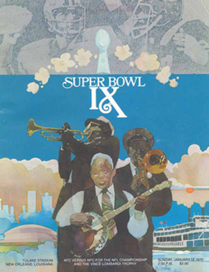  Super Bowl IX Game Program #9