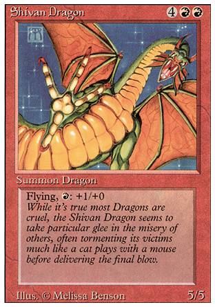 Shivan Dragon (Revised Edition) Trading Card