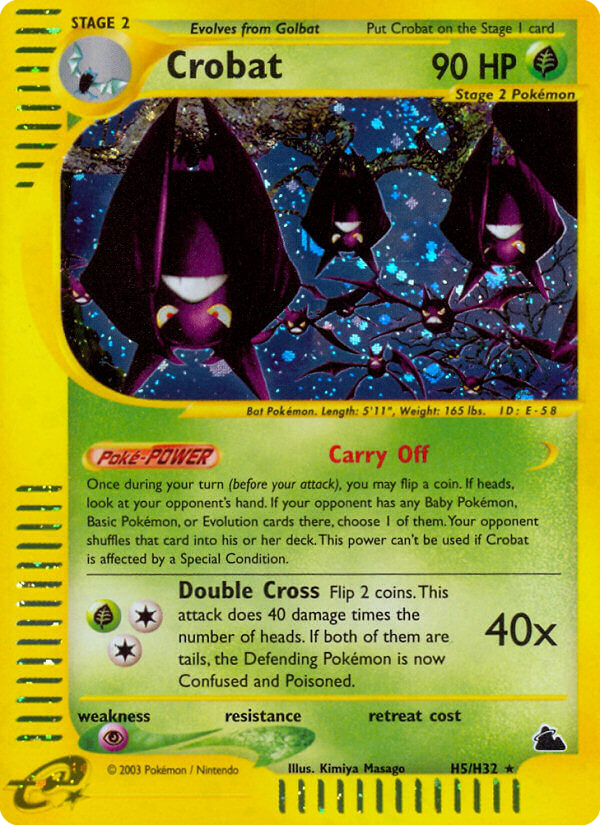 Crobat (H5) - Skyridge Pokémon Card