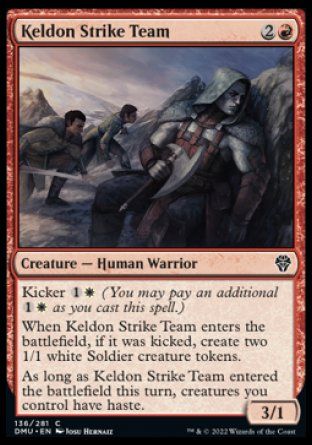 Keldon Strike Team (Dominaria United) Trading Card