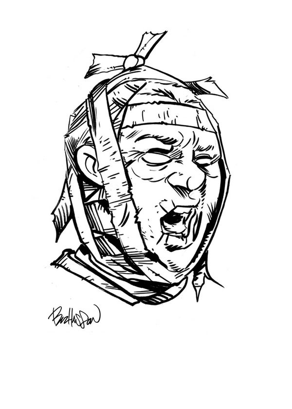Three Stooges Curse Of Frankenstooge #1 (Hand Drawn Sketch Cover)