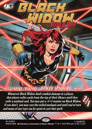 Black Widow, Super Spy #393 (Marvel Super Heroes - Borderless Foil)