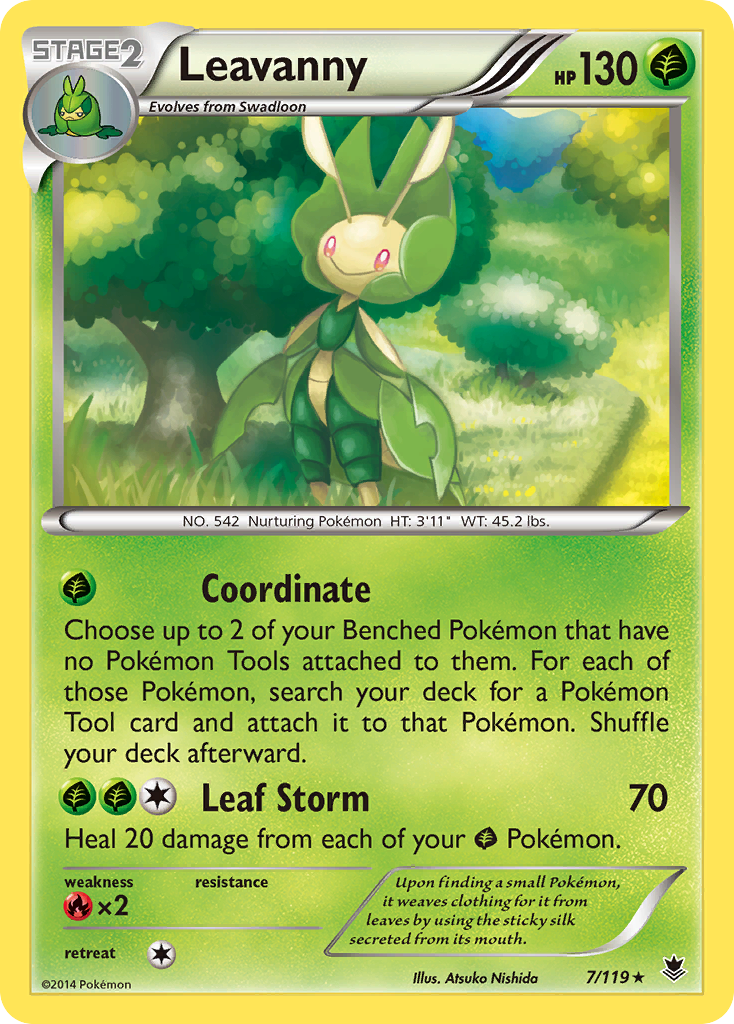 Leavanny (7/119) - Phantom Forces Pokémon Card