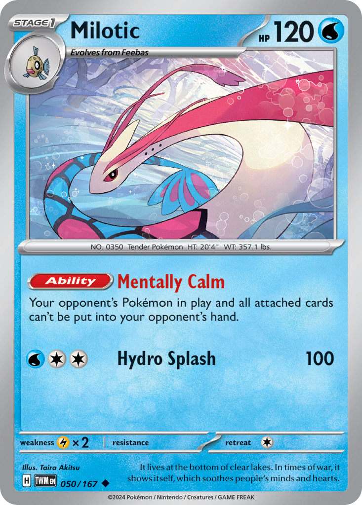 Milotic (50/167) - Twilight Masquerade Pokémon Card