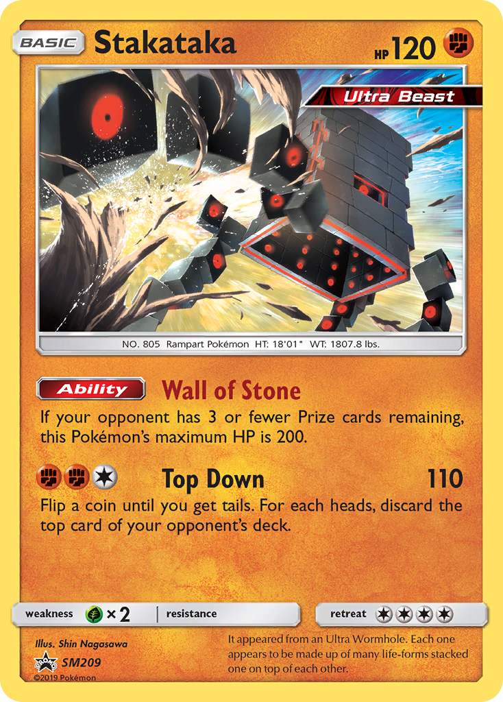 Stakataka (SM209) - SM Black Star Promos Pokémon Card