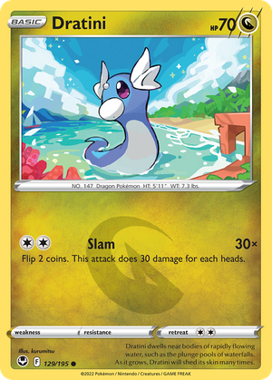 Dratini (129/195) - Silver Tempest (Reverse Holo)