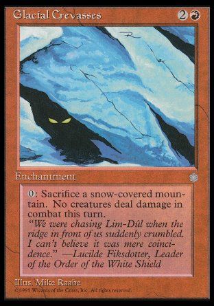 Glacial Crevasses (Ice Age) Trading Card