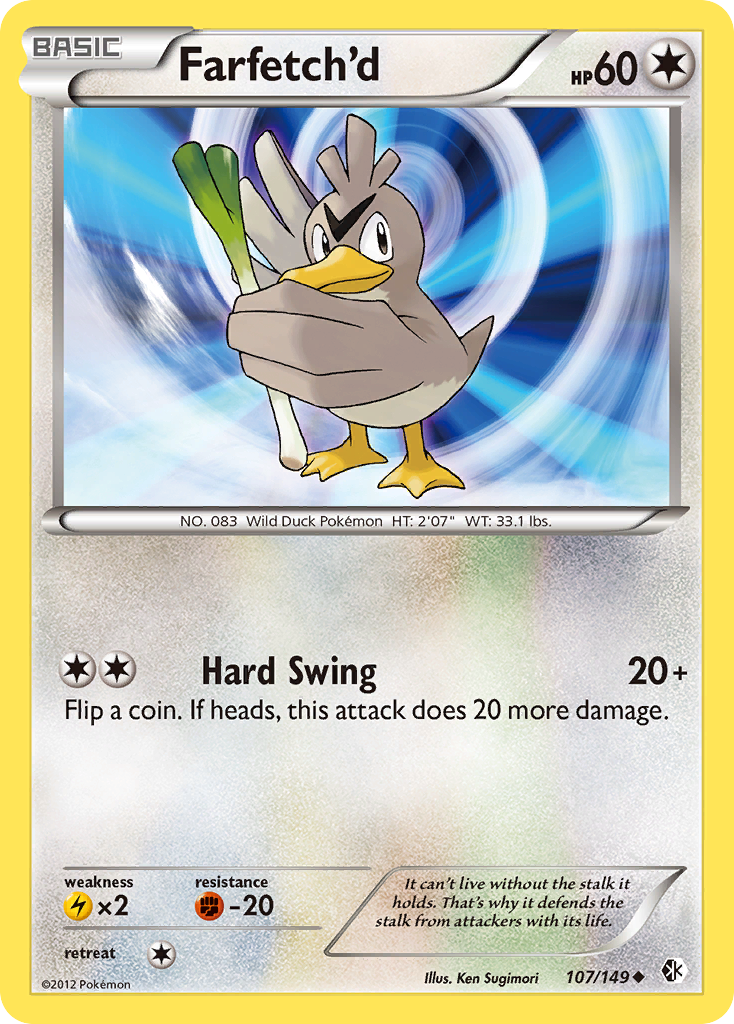 Farfetch'd (107/149) - Boundaries Crossed Pokémon Card