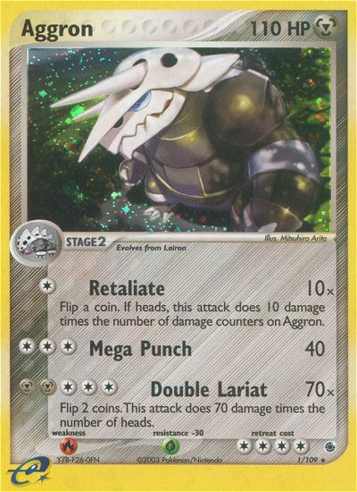 Aggron (1/109) - Ruby & Sapphire Pokémon Card