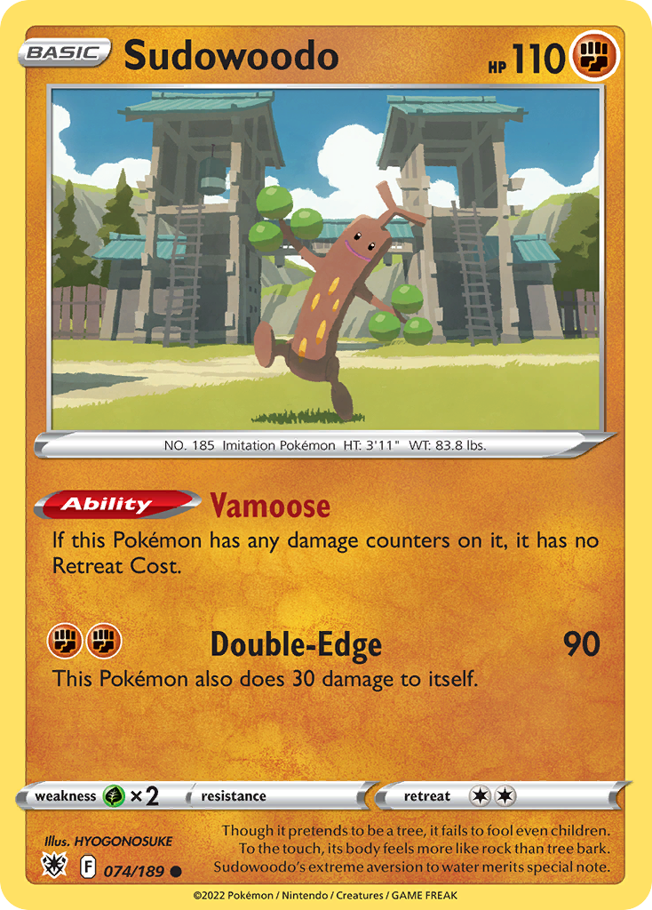 Sudowoodo (74/189) - Astral Radiance Pokémon Card