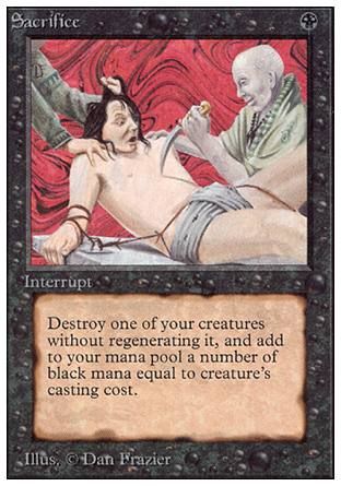 Sacrifice (Unlimited) Trading Card