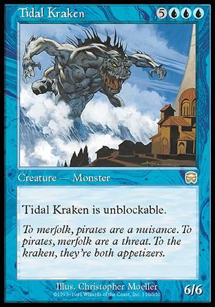 Tidal Kraken (Mercadian Masques) Trading Card