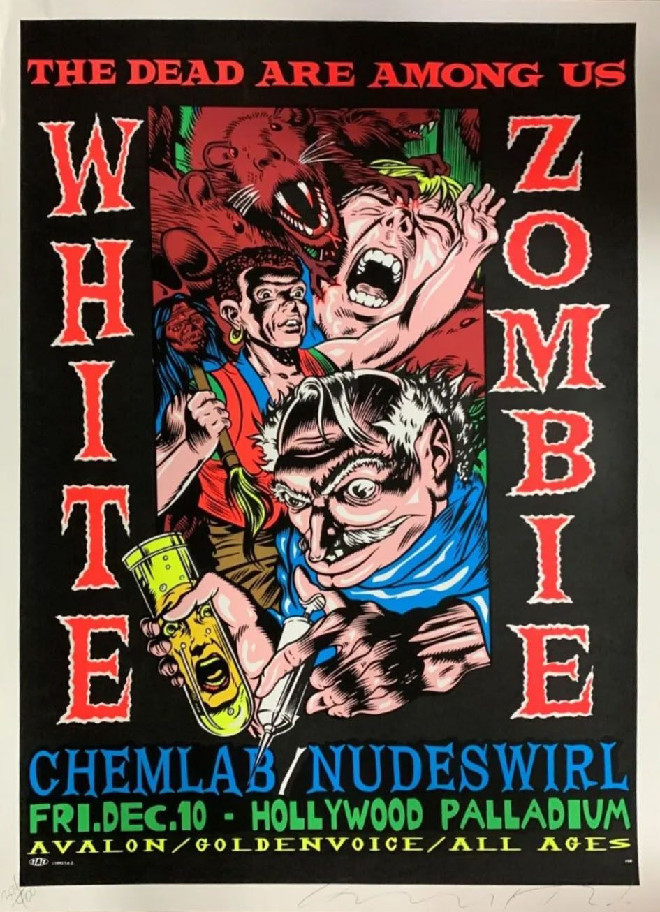 White Zombie Concert Posters Values - GoCollect (white-zombie )