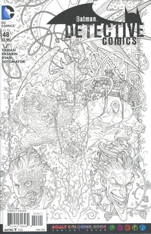 Detective Comics #48 (Adult Coloring Book Variant Cover)