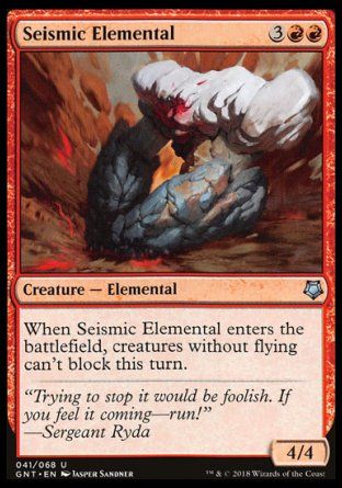 Seismic Elemental (Game Night) Trading Card