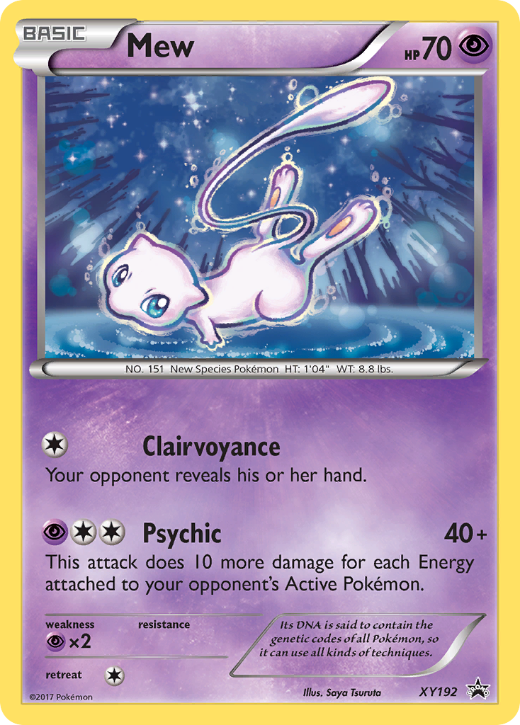 Mew (XY192) - XY Black Star Promos Pokémon Card