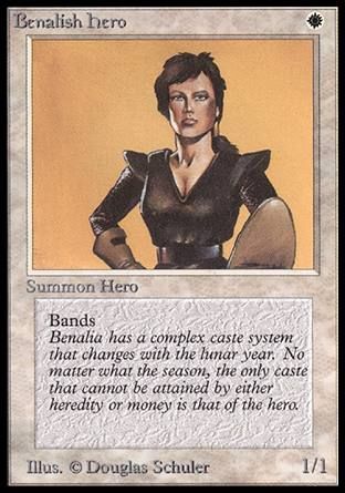 Benalish Hero (Beta) Trading Card