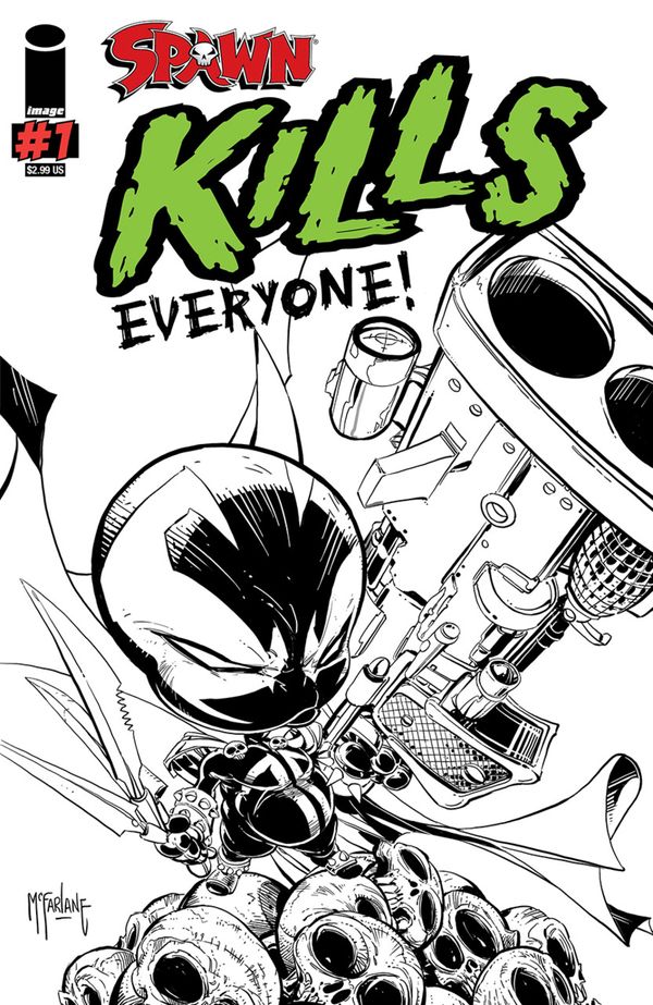 Spawn Kills Everyone! #1 (Sketch Cover)