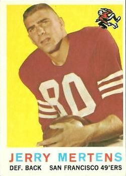 Jerry Mertens 1959 Topps #42 Sports Card