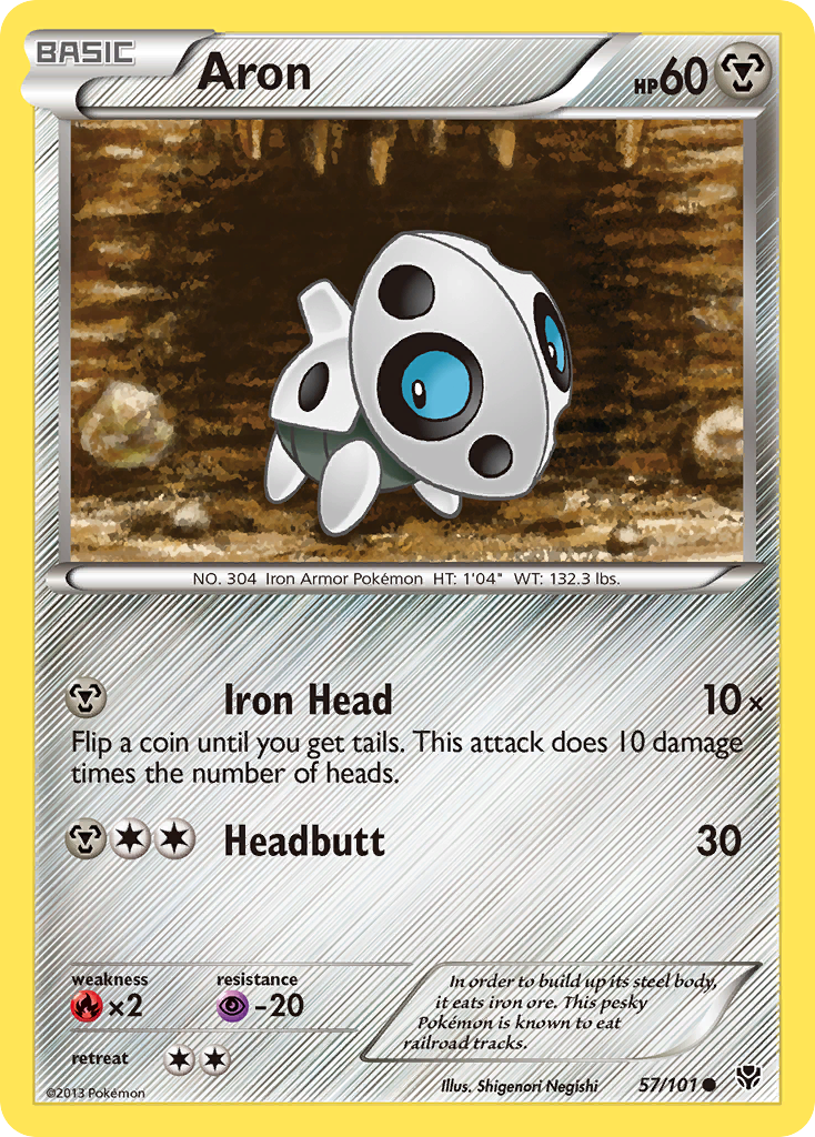 Aron (57/101) - Plasma Blast Pokémon Card