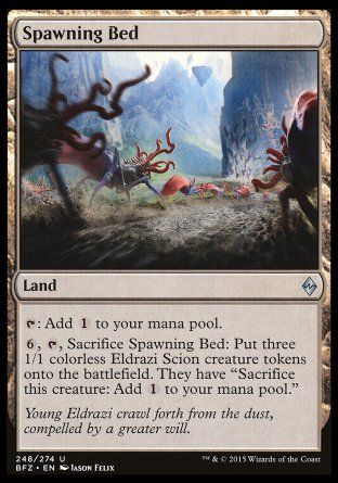 Spawning Bed (Battle for Zendikar) Trading Card