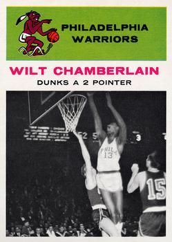 Wilt Chamberlain 1961 Fleer #47 Sports Card
