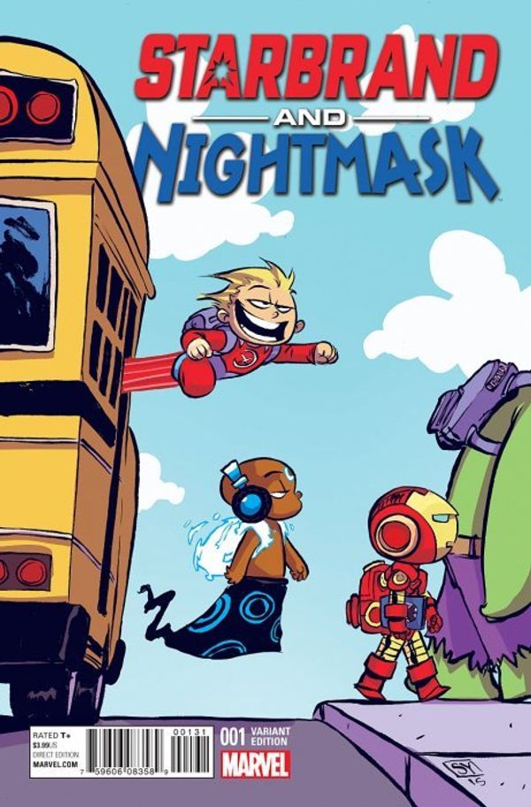 Starbrand and Nightmask #1 (Young Variant)
