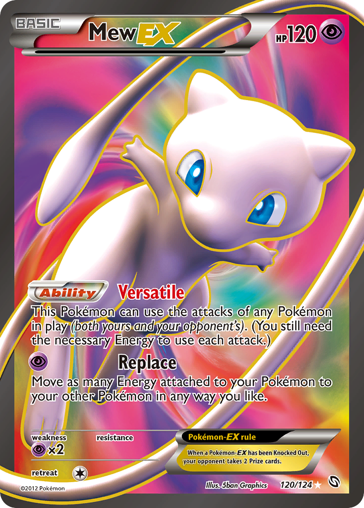 Mew EX (120/124) - Dragons Exalted Pokémon Card