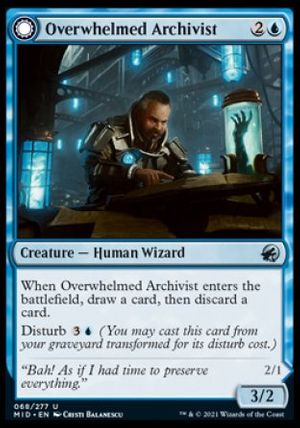 Overwhelmed Archivist (Innistrad: Midnight Hunt)