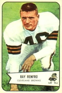 Ray Renfro 1954 Bowman #64 Sports Card