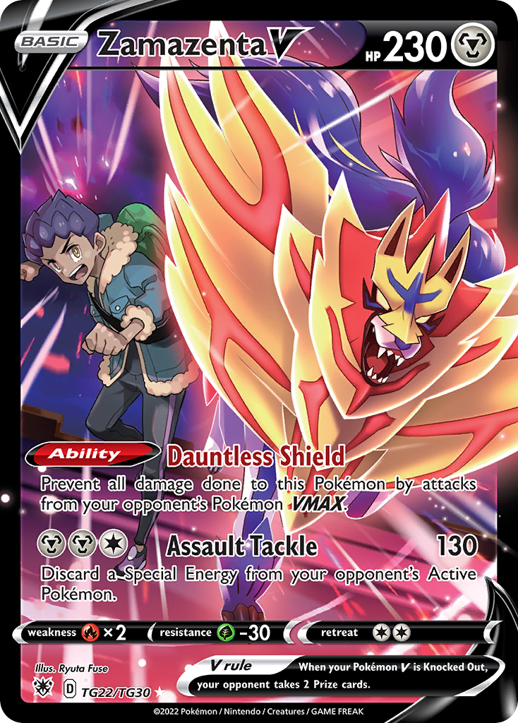 Zamazenta V (TG22) - Astral Radiance Trainer Gallery Pokémon Card