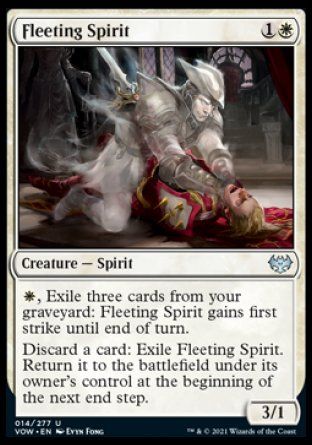 Fleeting Spirit (Innistrad: Crimson Vow) Trading Card