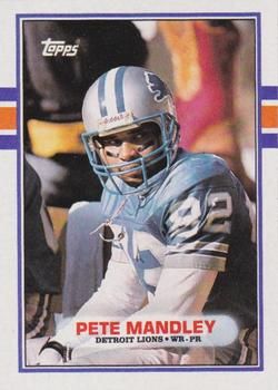 Pete Mandley 1989 Topps #368 Sports Card