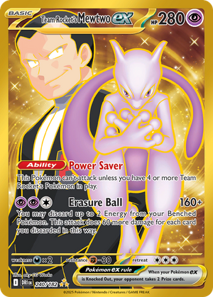 Team Rocket's Mewtwo ex (240/182) - Destined Rivals