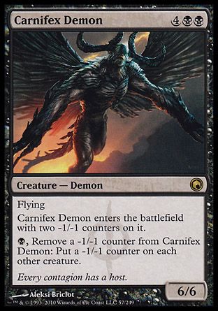 Carnifex Demon (Scars of Mirrodin) Trading Card