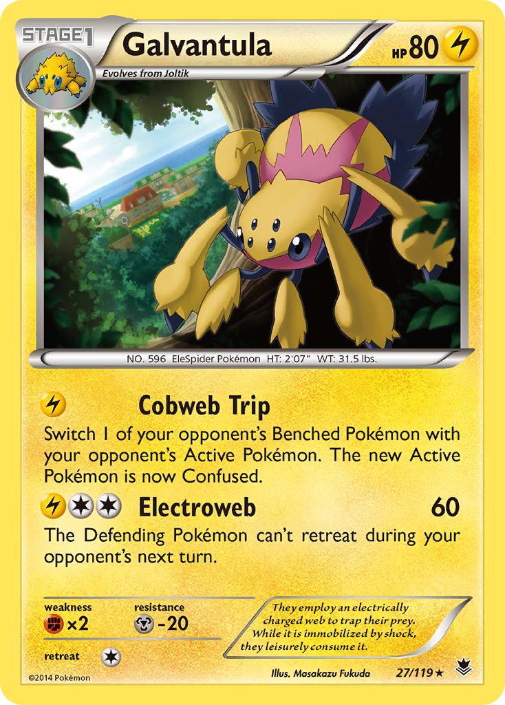 Galvantula (27/119) - Phantom Forces Pokémon Card