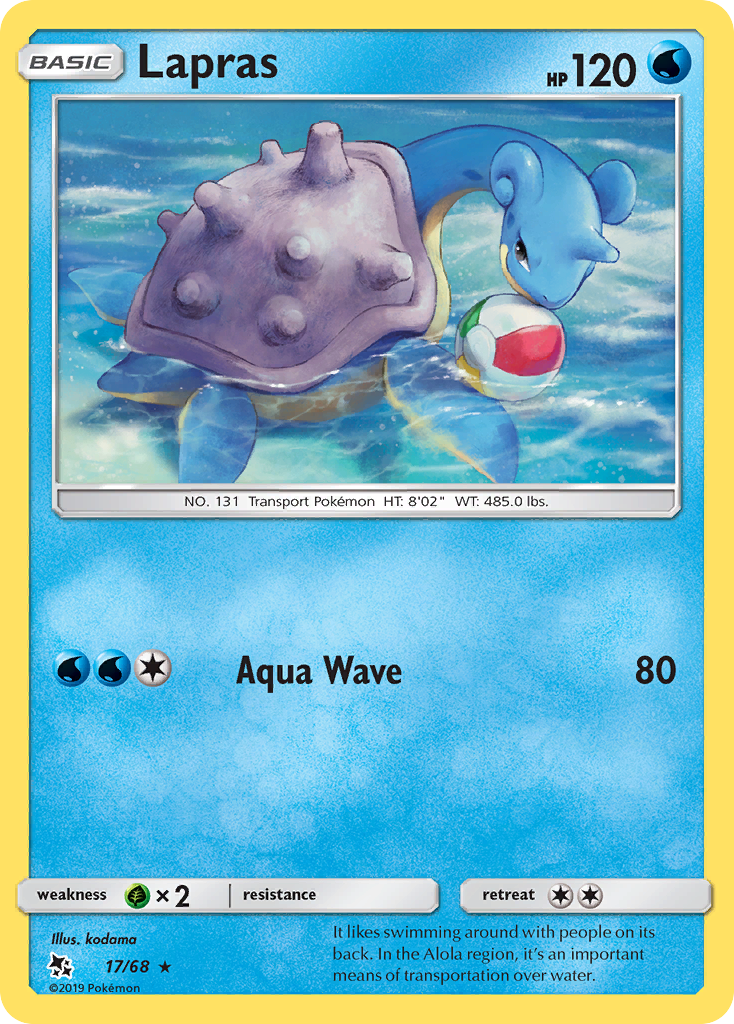 Lapras (17/68) - Hidden Fates Pokémon Card