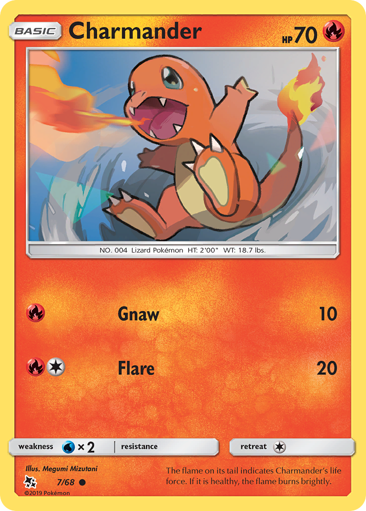 Charmander (7/68) - Hidden Fates Pokémon Card