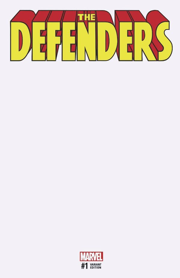 The Defenders #1 (Blank Variant)