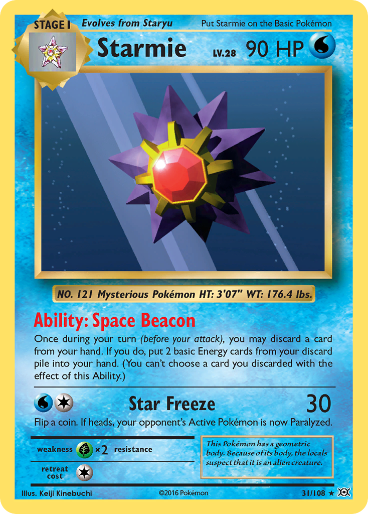 Starmie (31/108) - Evolutions Pokémon Card